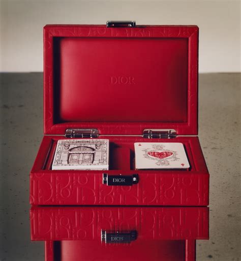 dior poker cards|Playing Cards Case Red Dior Oblique .